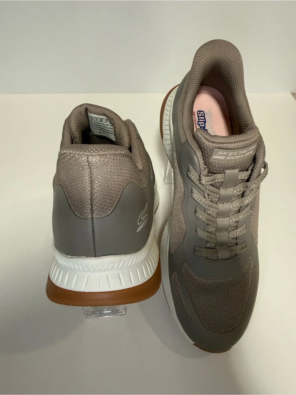 Skechers Women’s Taupe and Gum Lightweight Sneakers
